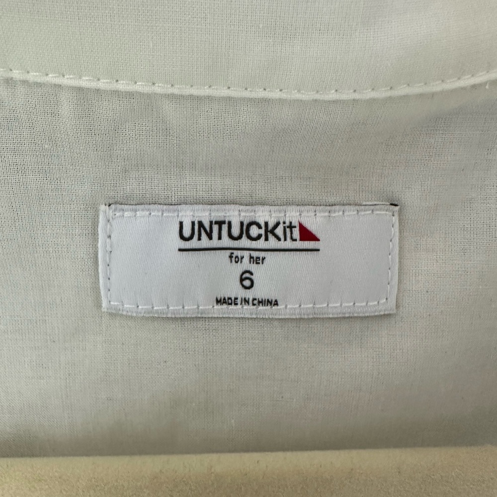 UNTUCKit White Button Down with Colorful Floral Design - Picture 2 of 3